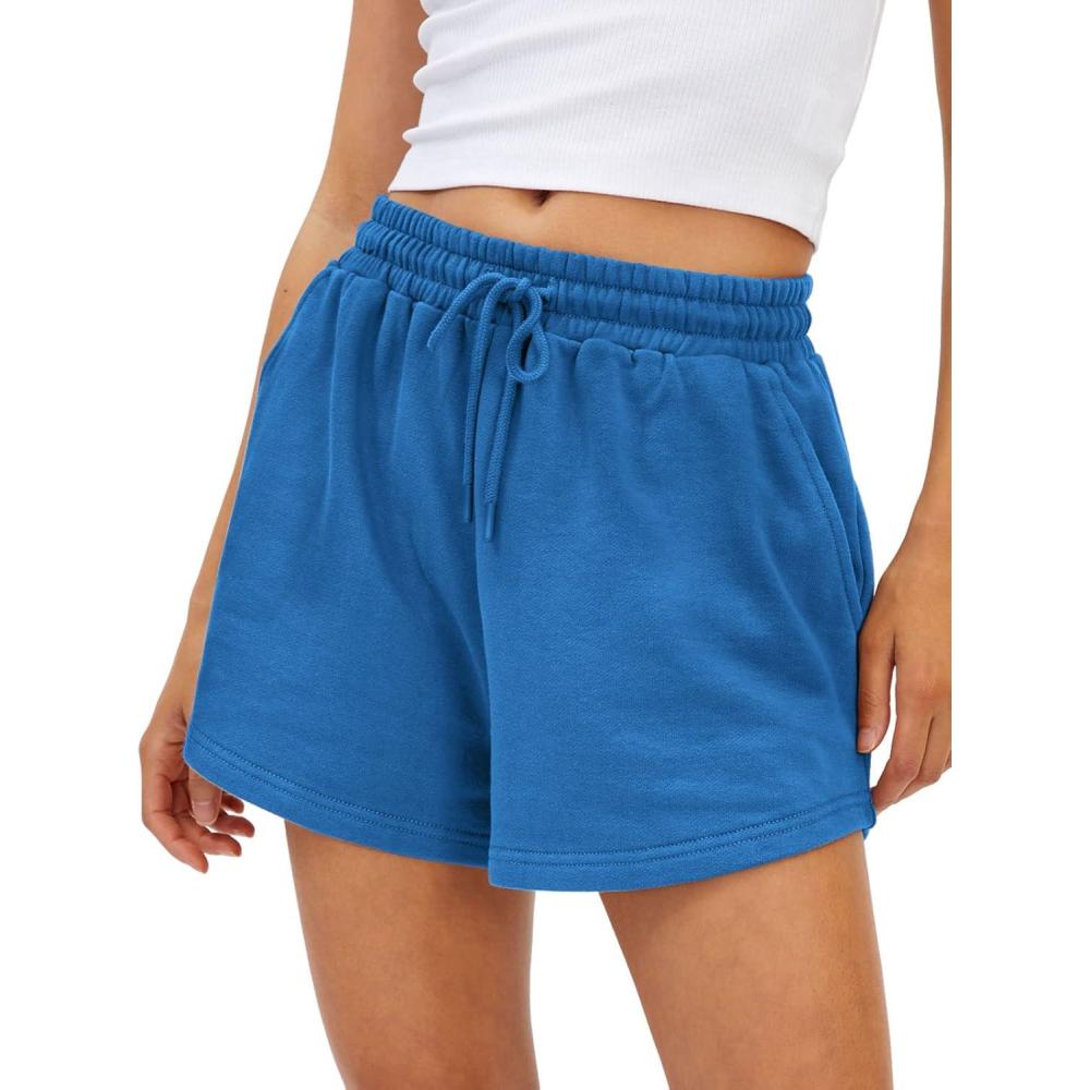 imageAUTOMET Womens Summer Shorts Casual Sweat Athletic Spring Outfits Beach Vacation Clothes Comfy Fall Fashion 2025Royalblue