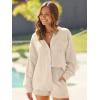 imageAUTOMET 2 Piece Sets For Women Lounge Wear Matching Two Piece Pajama Fashion Oversized Shirts And Shorts Spring Outfit 202501beige
