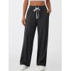 imageAUTOMET Lounge Pants Women Wide Leg Casual Sweatpants Baggy Workout Sweat Pajamas Pants Fall Fashion Outfits with PocketsBlackgrey