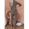 imageAUTOMET Lounge Sets for Women Comfy 2 Piece Pajamas Sets Fall Loungewear Pjs Outfits Sweatsuits with Sweatpants 2025Coffee