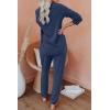 imageAUTOMET Lounge Sets for Women Comfy 2 Piece Pajamas Sets Fall Loungewear Pjs Outfits Sweatsuits with Sweatpants 2025Navy Blue