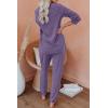 imageAUTOMET Lounge Sets for Women Comfy 2 Piece Pajamas Sets Fall Loungewear Pjs Outfits Sweatsuits with Sweatpants 2025Purple