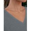 imageAUTOMET TShirts Short Sleeve V Neck Tees Tops for Women Fashion Trendy Lightweight Soft Casual Summer Outfits Clothes 2025Darkgrey