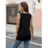 imageAUTOMET Tank Top Women Summer 2025 Casual Spring V Neck Sleeveless Tee Shirt Basic Trendy Beach Vacation Outfits ClothesBlack