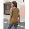 imageAUTOMET Tank Top Women Summer 2025 Casual Spring V Neck Sleeveless Tee Shirt Basic Trendy Beach Vacation Outfits ClothesKhaki