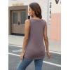 imageAUTOMET Tank Top Women Summer 2025 Casual Spring V Neck Sleeveless Tee Shirt Basic Trendy Beach Vacation Outfits ClothesPurple Grey
