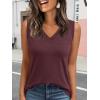 imageAUTOMET Tank Top Women Summer 2025 Casual Spring V Neck Sleeveless Tee Shirt Basic Trendy Beach Vacation Outfits ClothesWine Red
