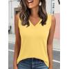 imageAUTOMET Tank Top Women Summer 2025 Casual Spring V Neck Sleeveless Tee Shirt Basic Trendy Beach Vacation Outfits ClothesYellow