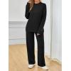 imageAUTOMET Two Piece Sets for Women Mock Neck Fall Outfits 2025 Matching Lounge Sweat Set Airport Travel Sweatsuits Comfy SetsBlack