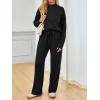 imageAUTOMET Two Piece Sets for Women Mock Neck Fall Outfits 2025 Matching Lounge Sweat Set Airport Travel Sweatsuits Comfy SetsBlack