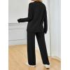 imageAUTOMET Two Piece Sets for Women Mock Neck Fall Outfits 2025 Matching Lounge Sweat Set Airport Travel Sweatsuits Comfy SetsBlack
