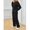 imageAUTOMET Two Piece Sets for Women Mock Neck Fall Outfits 2025 Matching Lounge Sweat Set Airport Travel Sweatsuits Comfy SetsBlack