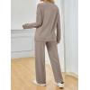 imageAUTOMET Two Piece Sets for Women Mock Neck Fall Outfits 2025 Matching Lounge Sweat Set Airport Travel Sweatsuits Comfy SetsCoffeegrey