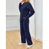imageAUTOMET Two Piece Sets for Women Mock Neck Fall Outfits 2025 Matching Lounge Sweat Set Airport Travel Sweatsuits Comfy SetsNavy