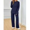 imageAUTOMET Two Piece Sets for Women Mock Neck Fall Outfits 2025 Matching Lounge Sweat Set Airport Travel Sweatsuits Comfy SetsNavy