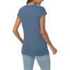 imageAUTOMET V Neck T Shirts for Women Spring Summer Fall Tops Teacher Work Business Dressy Casual Blouses Basic Tees Boho FashionBlue