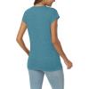 imageAUTOMET V Neck T Shirts for Women Spring Summer Fall Tops Teacher Work Business Dressy Casual Blouses Basic Tees Boho FashionBluegreen