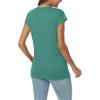 imageAUTOMET V Neck T Shirts for Women Spring Summer Fall Tops Teacher Work Business Dressy Casual Blouses Basic Tees Boho FashionLakegreen