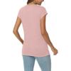 imageAUTOMET V Neck T Shirts for Women Spring Summer Fall Tops Teacher Work Business Dressy Casual Blouses Basic Tees Boho FashionLightpink