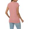 imageAUTOMET V Neck T Shirts for Women Spring Summer Fall Tops Teacher Work Business Dressy Casual Blouses Basic Tees Boho FashionPink