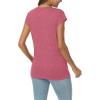 imageAUTOMET V Neck T Shirts for Women Spring Summer Fall Tops Teacher Work Business Dressy Casual Blouses Basic Tees Boho FashionRed