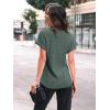 imageAUTOMET Women Textured Shirts Fall Sweaters Loose Fit Short Sleeve Tunic Tops 2025 Dressy Casual Business BlousesGreen