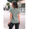 imageAUTOMET Women Textured Shirts Fall Sweaters Loose Fit Short Sleeve Tunic Tops 2025 Dressy Casual Business BlousesLightgreen
