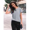 imageAUTOMET Women Textured Shirts Fall Sweaters Loose Fit Short Sleeve Tunic Tops 2025 Dressy Casual Business BlousesLightgrey