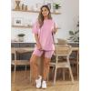 imageAUTOMET Womens 2 Piece Sets Summer Outfits 2025 Two Piece Lounge Set Matching Clothing Oversized Tshirts Biker Short FashionPink