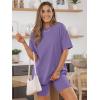 imageAUTOMET Womens 2 Piece Sets Summer Outfits 2025 Two Piece Lounge Set Matching Clothing Oversized Tshirts Biker Short FashionPurple