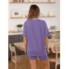 imageAUTOMET Womens 2 Piece Sets Summer Outfits 2025 Two Piece Lounge Set Matching Clothing Oversized Tshirts Biker Short FashionPurple