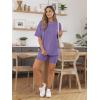 imageAUTOMET Womens 2 Piece Sets Summer Outfits 2025 Two Piece Lounge Set Matching Clothing Oversized Tshirts Biker Short FashionPurple