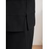 imageAUTOMET Womens 2 Piece Sweatsuits Outfit Lounge Sets Side Slit Sweatshirt Wide Leg Tracksuit Travel Loungewear with PocketsBlack