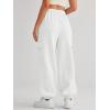 imageAUTOMET Womens Cargo Sweatpants Oversized Fleece Joggers Fall Fashion Outfits Y2k Clothes 2025 with PocketsWhite