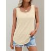 imageAUTOMET Womens Loose Fit Casual Flowy Tank Tops Square Neck Trendy Sleeveless Summer Tops Clothes Outfits 2025Apricot