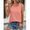 imageAUTOMET Womens Loose Fit Casual Flowy Tank Tops Square Neck Trendy Sleeveless Summer Tops Clothes Outfits 2025Coral