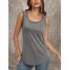 imageAUTOMET Womens Loose Fit Casual Flowy Tank Tops Square Neck Trendy Sleeveless Summer Tops Clothes Outfits 2025Gray