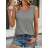 imageAUTOMET Womens Loose Fit Casual Flowy Tank Tops Square Neck Trendy Sleeveless Summer Tops Clothes Outfits 2025Light Grey
