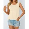 imageAUTOMET Womens Loose Fit Casual Flowy Tank Tops Trendy Sleeveless Summer Tops Clothing Outfits 2025Apricot