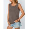 imageAUTOMET Womens Loose Fit Casual Flowy Tank Tops Trendy Sleeveless Summer Tops Clothing Outfits 2025Coffee Grey