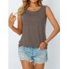 imageAUTOMET Womens Loose Fit Casual Flowy Tank Tops Trendy Sleeveless Summer Tops Clothing Outfits 2025Coffee Grey