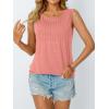imageAUTOMET Womens Loose Fit Casual Flowy Tank Tops Trendy Sleeveless Summer Tops Clothing Outfits 2025Coral