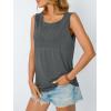 imageAUTOMET Womens Loose Fit Casual Flowy Tank Tops Trendy Sleeveless Summer Tops Clothing Outfits 2025Gray