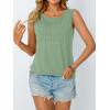 imageAUTOMET Womens Loose Fit Casual Flowy Tank Tops Trendy Sleeveless Summer Tops Clothing Outfits 2025Green