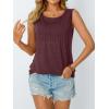imageAUTOMET Womens Loose Fit Casual Flowy Tank Tops Trendy Sleeveless Summer Tops Clothing Outfits 2025Wine