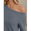 imageAUTOMET Womens Lounge Sets 2 Piece Matching Pajamas Travel Airport Fall Outfits Cute Pjs Off Shoulder Tops LoungewearGrey