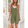 imageAUTOMET Womens Rompers Jumpsuits Summer Vacation Beach Outfits 2025 Shorts Overalls Jumpers Loose Casual Soft Fashion ClothesArmygreen