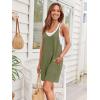 imageAUTOMET Womens Rompers Jumpsuits Summer Vacation Beach Outfits 2025 Shorts Overalls Jumpers Loose Casual Soft Fashion ClothesArmygreen