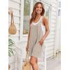 imageAUTOMET Womens Rompers Jumpsuits Summer Vacation Beach Outfits 2025 Shorts Overalls Jumpers Loose Casual Soft Fashion ClothesBeigegrey