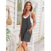 imageAUTOMET Womens Rompers Jumpsuits Summer Vacation Beach Outfits 2025 Shorts Overalls Jumpers Loose Casual Soft Fashion ClothesDeepgrey